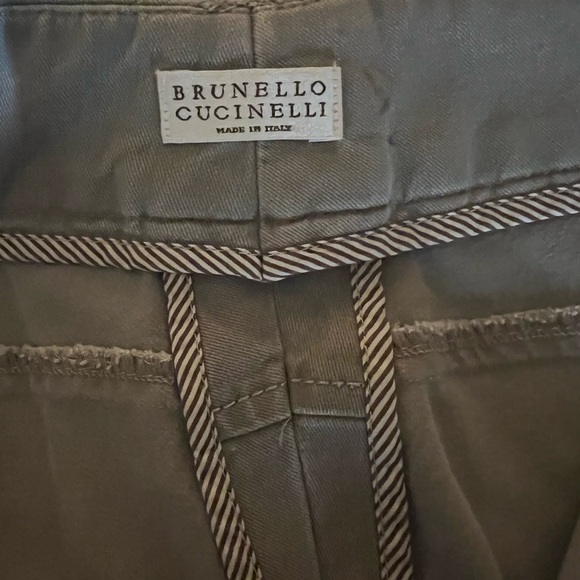 Brunello cucinelli gray pants! Size 4 with a front pocket ! - Picture 11 of 12